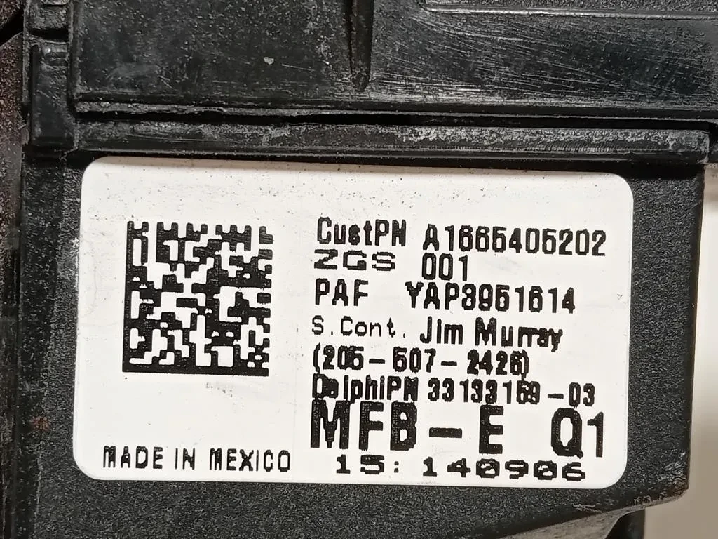 Scatola Fusibili A1665405202 Mercedes Classe GLE W166 2015