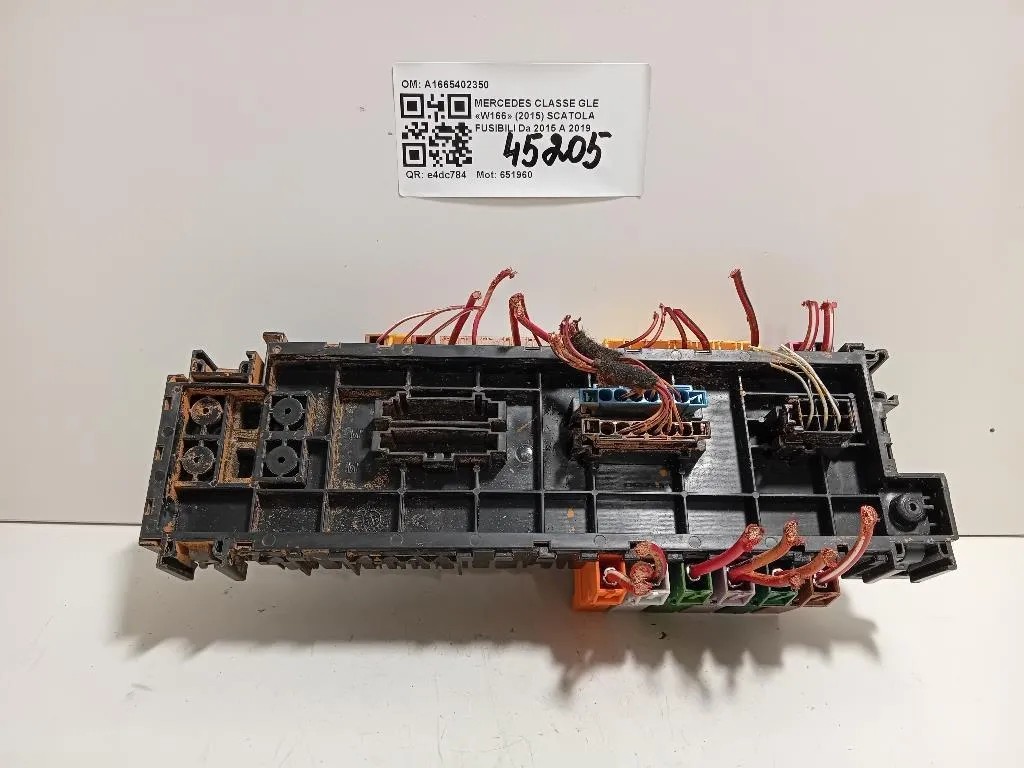 Scatola Fusibili A1665402350 Mercedes Classe GLE W166 2015