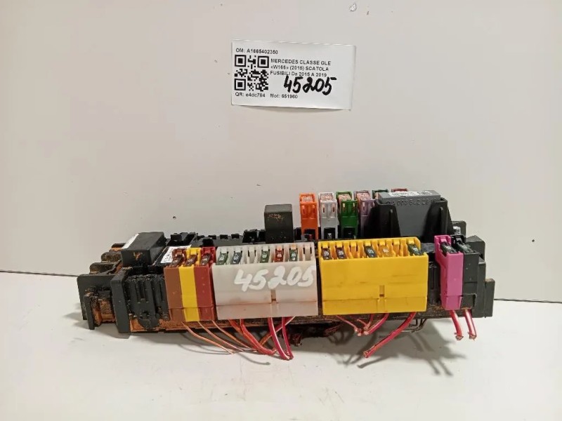 Scatola Fusibili A1665402350 Mercedes Classe GLE W166 2015