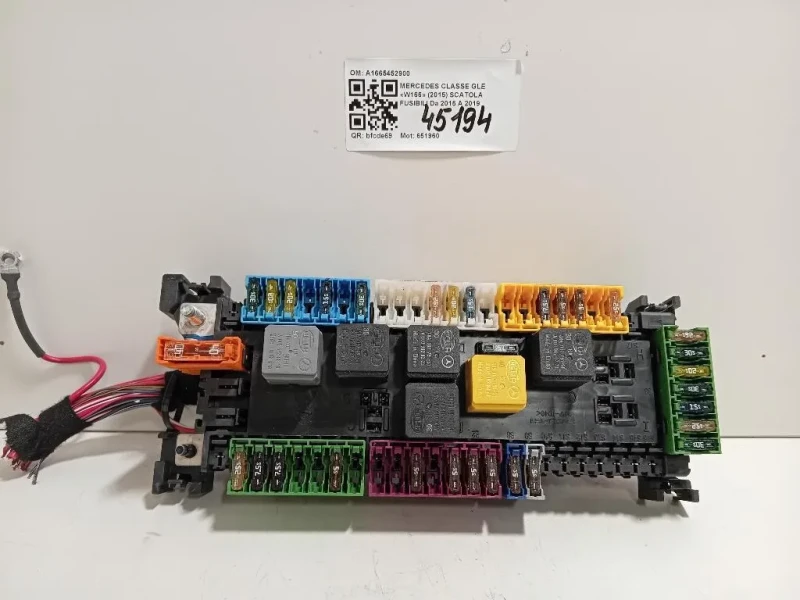 Scatola Fusibili A1665452900 Mercedes Classe GLE W166 2015