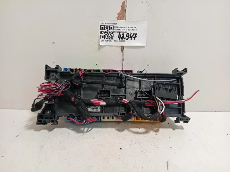 Scatola Fusibili A1669063901 Mercedes Classe ML W166 2012