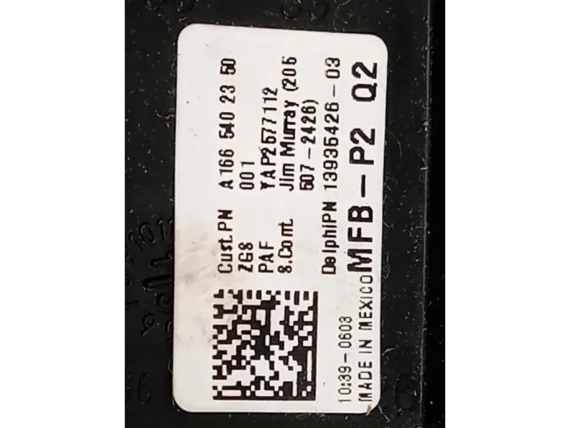 Scatola Fusibili A1665402350 Mercedes Classe ML W166 2012