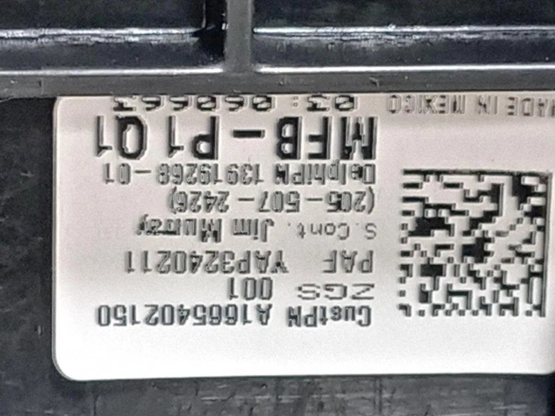 Scatola Fusibili A1665402150 Mercedes Classe ML W166 2012