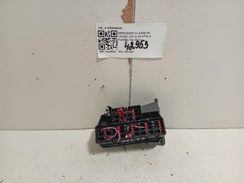 Scatola Fusibili A1665459840 Mercedes Classe ML W166 2012