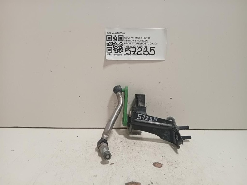 Sensore Altezza Proiettore POST DX 4H0907503 Audi A6 4GC 2016