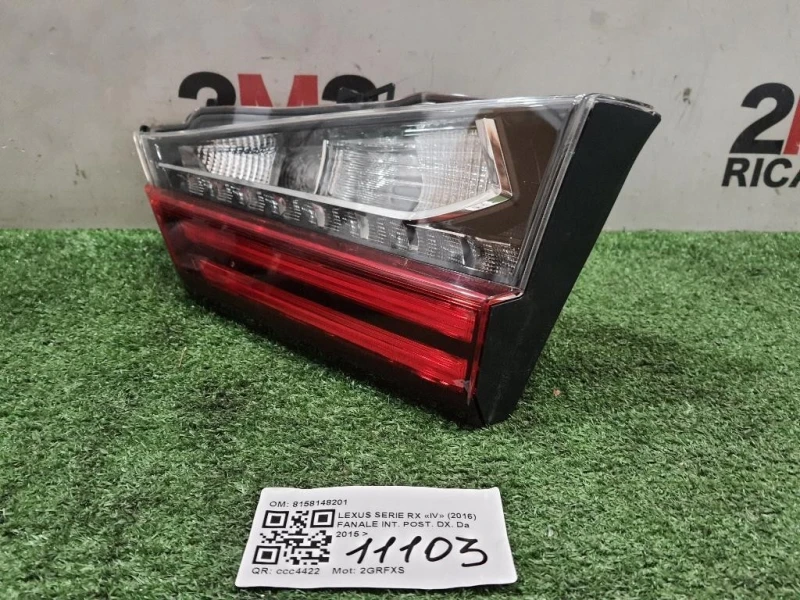Fanale INT POST DX 8158148201 Lexus Serie RX IV 2016