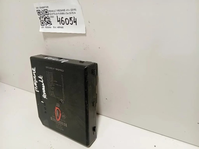 Scatola Fusibili 284866722R Renault Mégane IV 2016