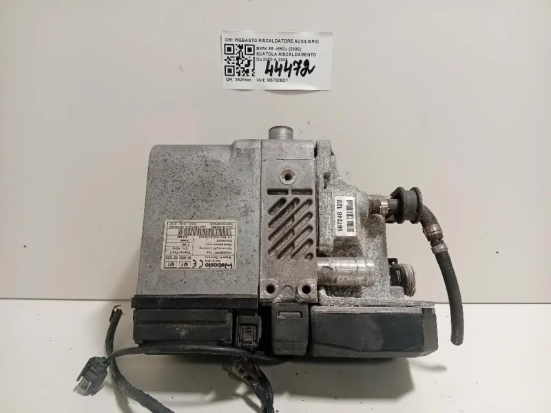 Scatola Riscaldamento WEBASTO RISCALDATORE AUSILIARIO 6412691894202 Bmw X5 E53 2000