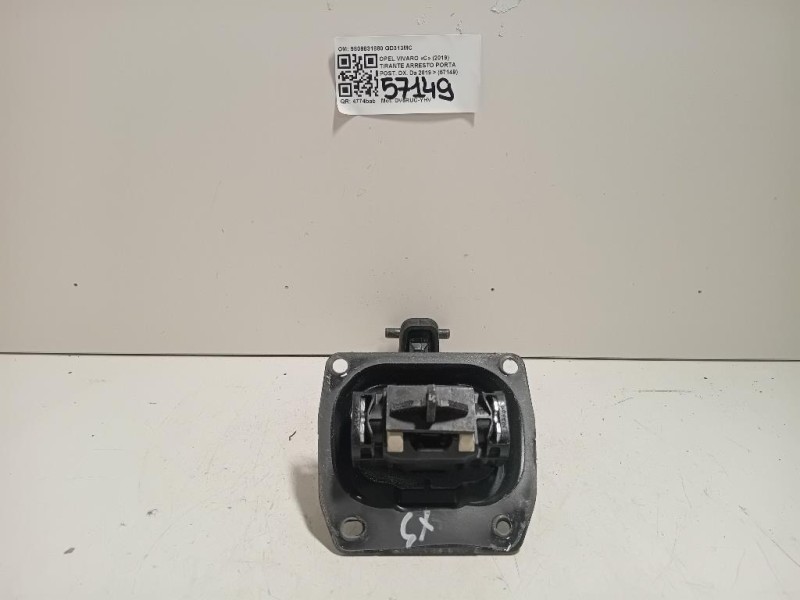 Tirante Arresto Porta POST DX 9809831880 Opel Vivaro C 2019