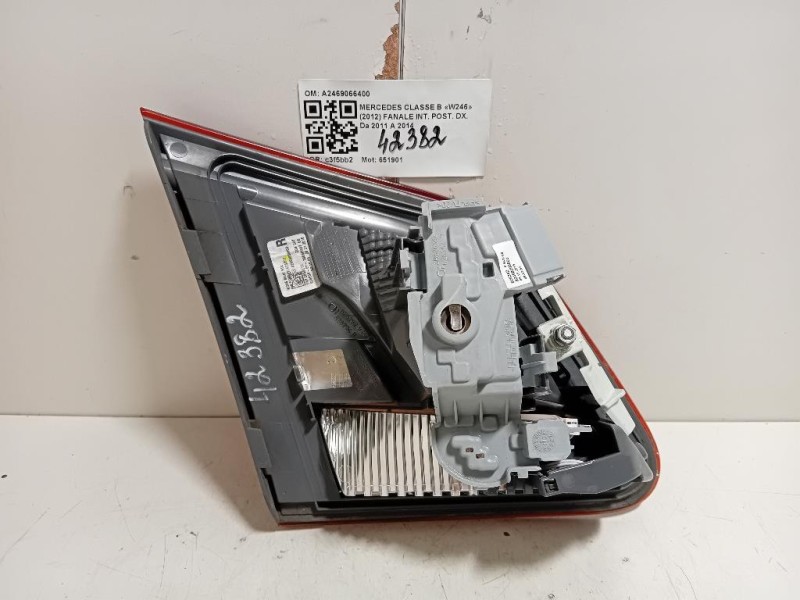 Fanale INT POST DX A2469066400 Mercedes Classe B W246 2012