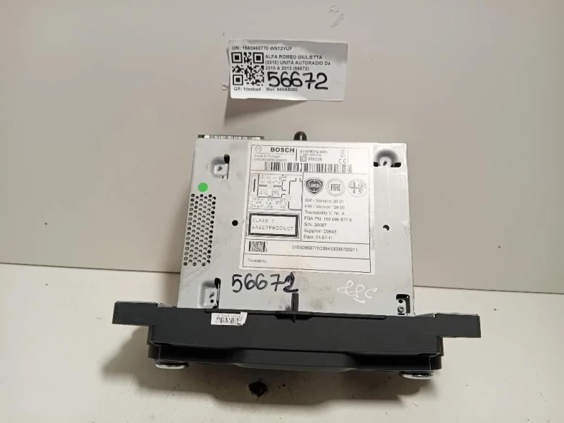 Unità Autoradio 1560968770 Alfa Romeo Giulietta 2010