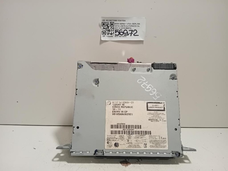 Unità Autoradio 65129272369 Bmw Serie 1 F20 Berlina 2012