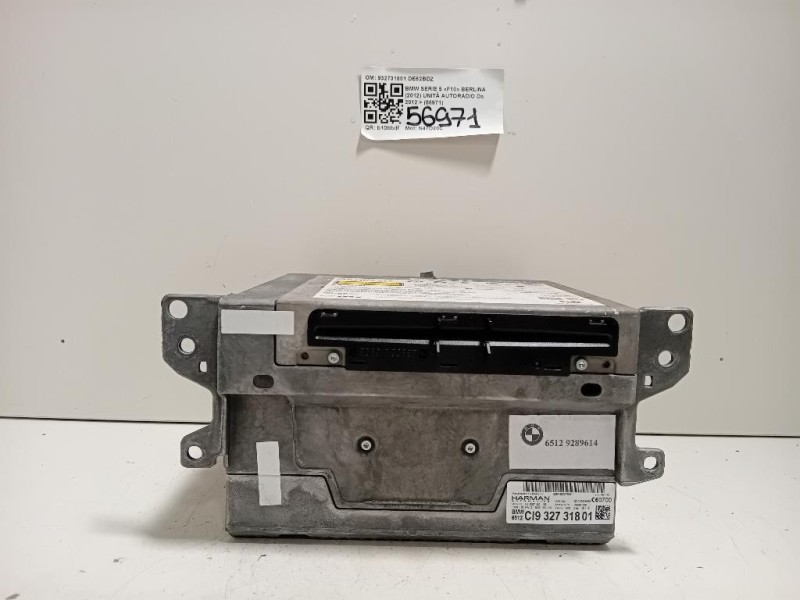 Unità Autoradio 932731801 Bmw Serie 5 F10 Berlina 2012