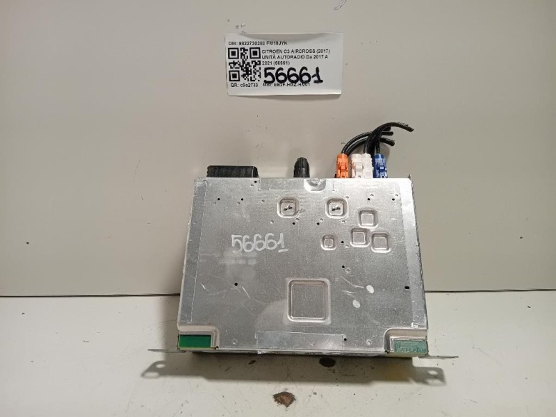 Unità Autoradio 9822730380 Citroen C3 Aircross 2017