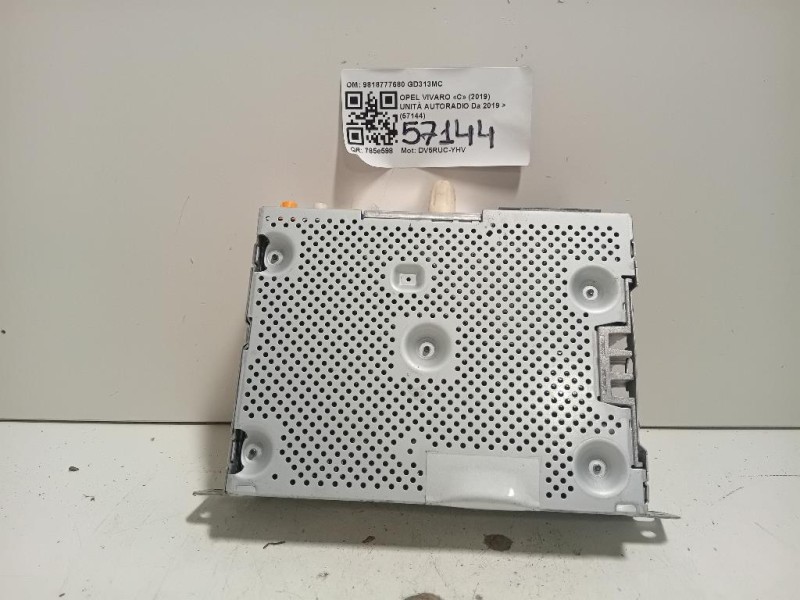 Unità Autoradio 9818777680 Opel Vivaro C 2019