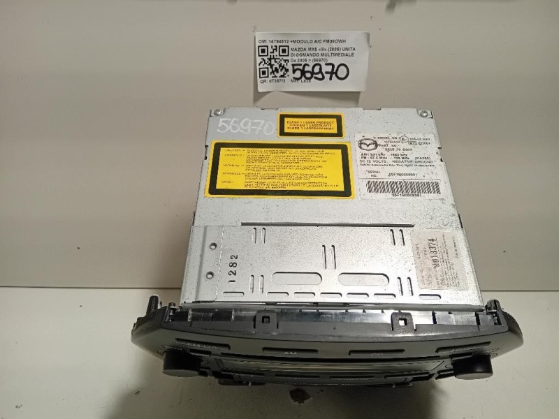 Unita DI Comando Multimediale 14794512 +MODULO AC Mazda MX5 III 2006