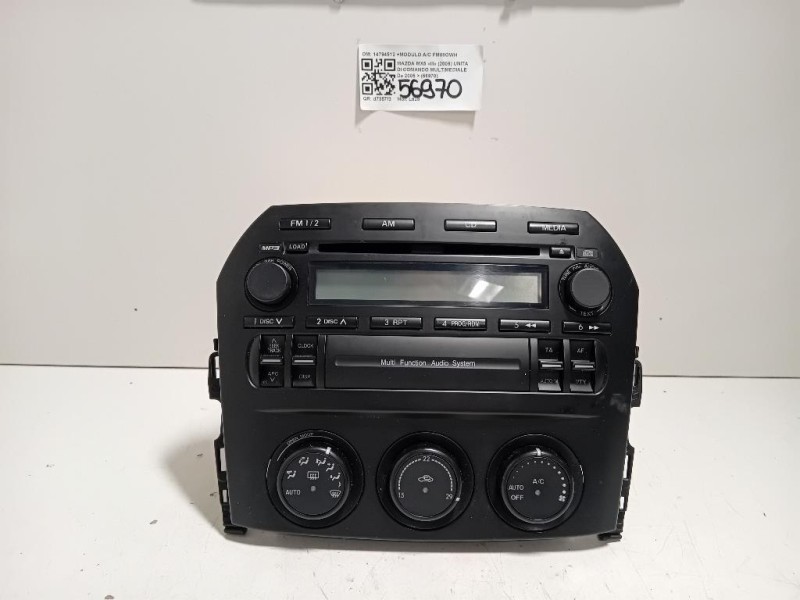 Unita DI Comando Multimediale 14794512 +MODULO AC Mazda MX5 III 2006