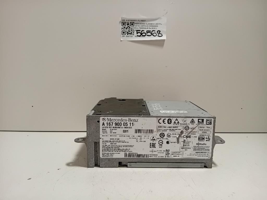 Unita DI Comando Multimediale A1679000511 Mercedes Classe A W177 2018