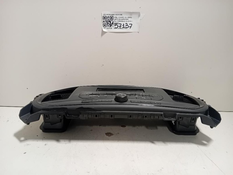 Unita DI Comando Multimediale 9830084880 Opel Vivaro C 2019