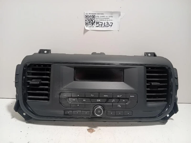 Unita DI Comando Multimediale 9830084880 Opel Vivaro C 2019