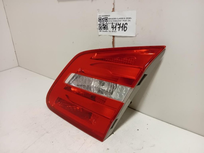Fanale INT POST DX A2469066400 Mercedes Classe B W246 2012