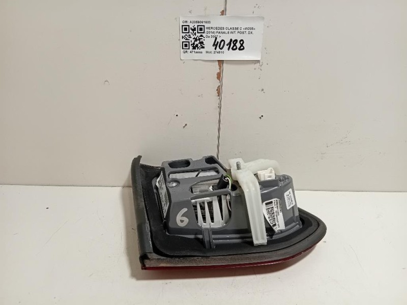 Fanale INT POST DX A2059061603 Mercedes Classe C W205 2014
