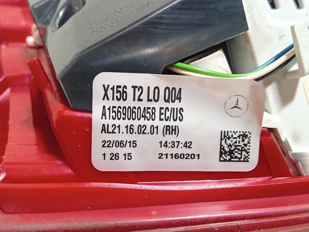 Fanale INT POST DX A1569060458 Mercedes Classe GLA X156 2014