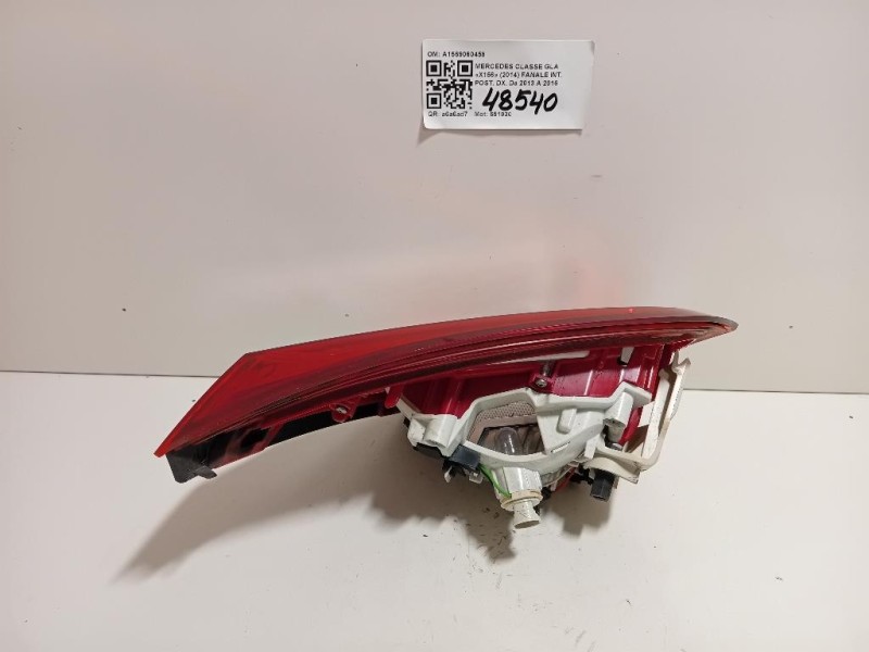 Fanale INT POST DX A1569060458 Mercedes Classe GLA X156 2014