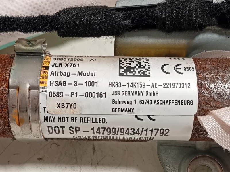 Air-bag A Tendina DX HK83-14K159-AE Jaguar F-pace 2020