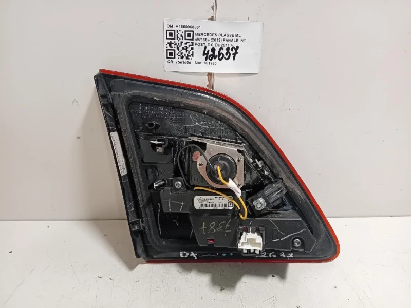 Fanale INT POST DX A1669068801 Mercedes Classe ML W166 2012