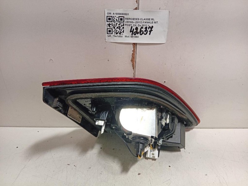Fanale INT POST DX A1669068801 Mercedes Classe ML W166 2012