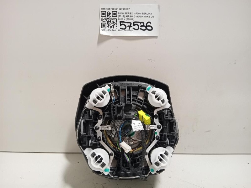 Air-bag Guidatore 685730601 Bmw Serie 3 F30 Berlina 2012