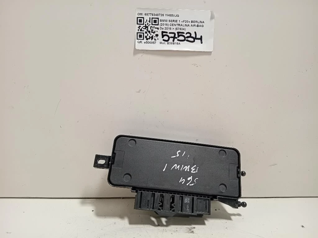 Centralina Air-bag 65779348726 Bmw Serie 1 F20 Berlina 2015