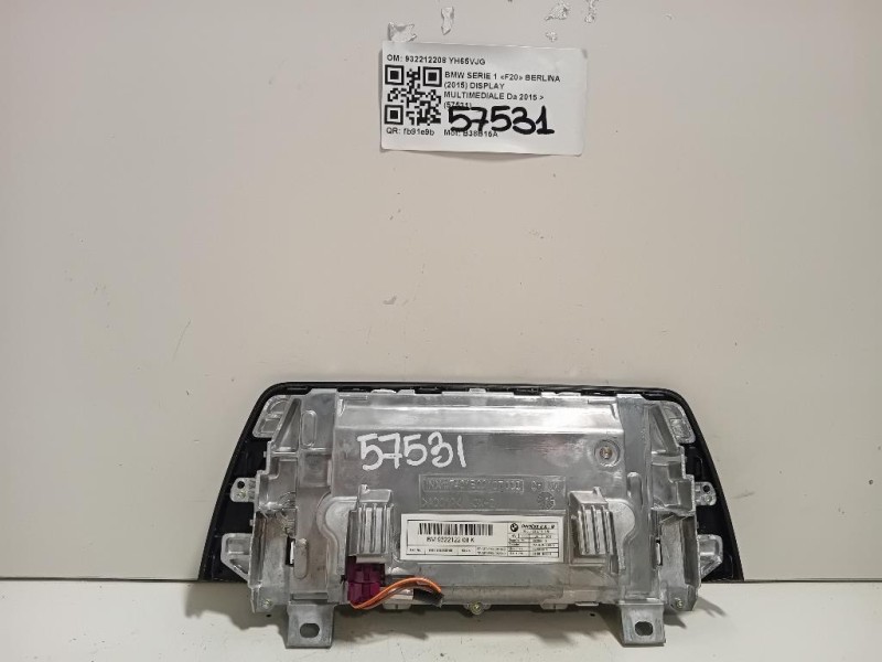 Display Multimediale 932212208 Bmw Serie 1 F20 Berlina 2015