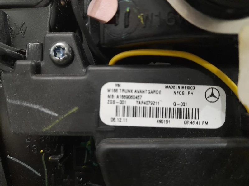 Fanale INT POST DX A1669060457 Mercedes Classe ML W166 2012