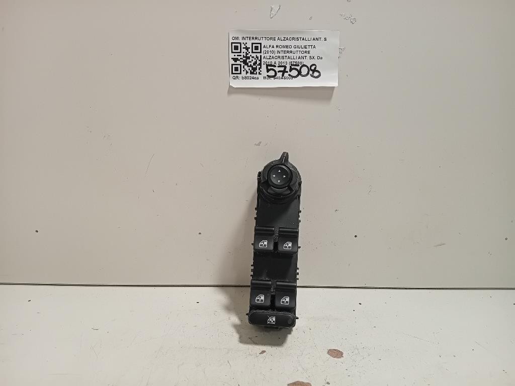 Interruttore Alzacristalli ANT SX INTERRUTTORE ALZACRISTALLI ANT SX Alfa Romeo Giulietta 2010