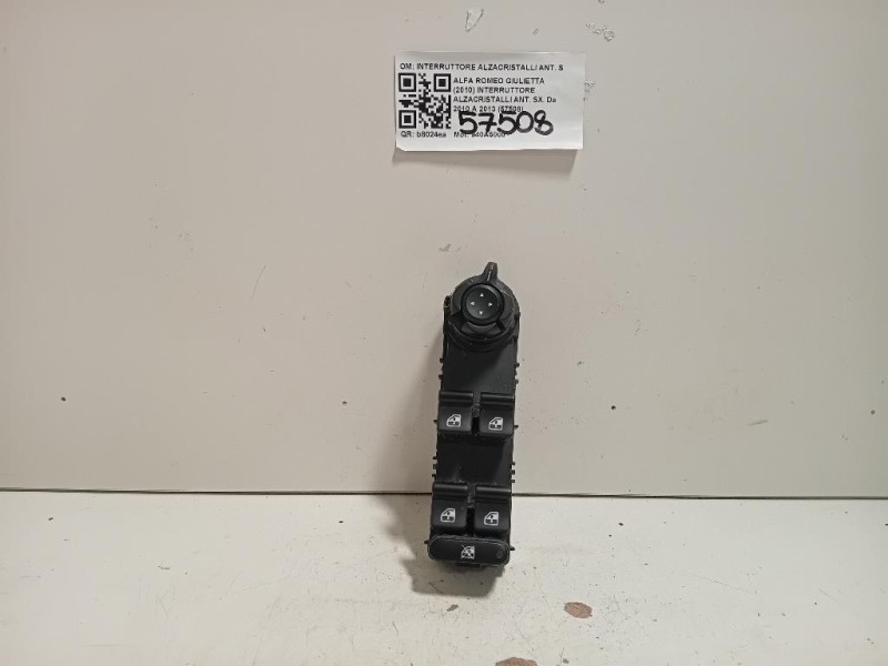 Interruttore Alzacristalli ANT SX INTERRUTTORE ALZACRISTALLI ANT SX Alfa Romeo Giulietta 2010