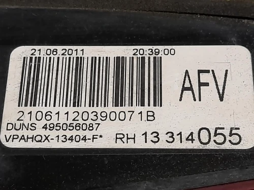 Fanale INT POST DX 13314055 Opel Astra J 2012
