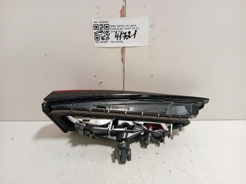 Fanale INT POST DX 13401523 Opel Astra K 2016