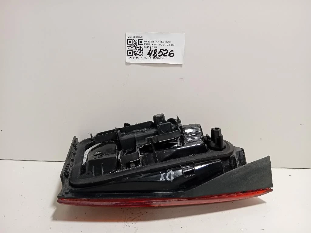 Fanale INT POST DX 39077381 Opel Astra K 2016