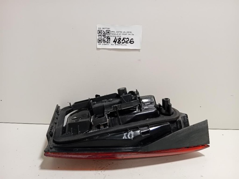 Fanale INT POST DX 39077381 Opel Astra K 2016