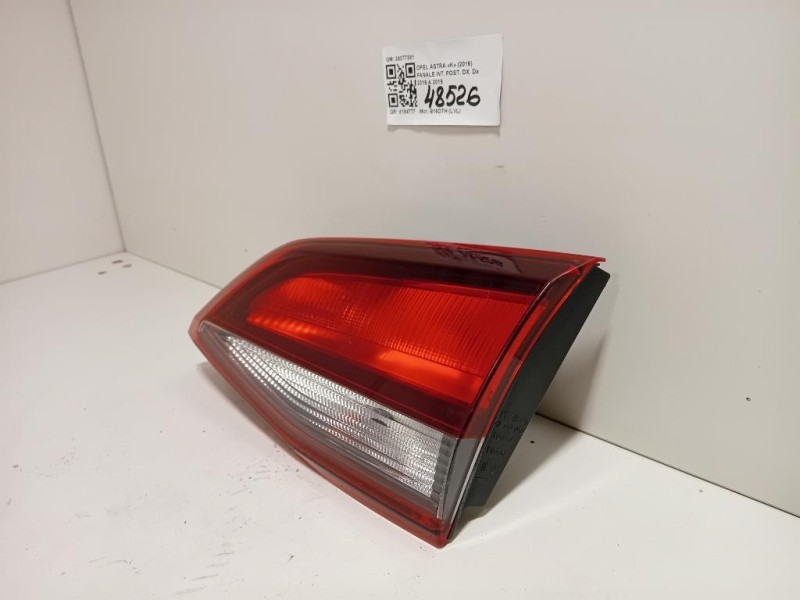 Fanale INT POST DX 39077381 Opel Astra K 2016