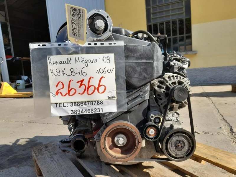 Motore Completo K9K846 106 CV 78 KW Renault Mégane III 2009