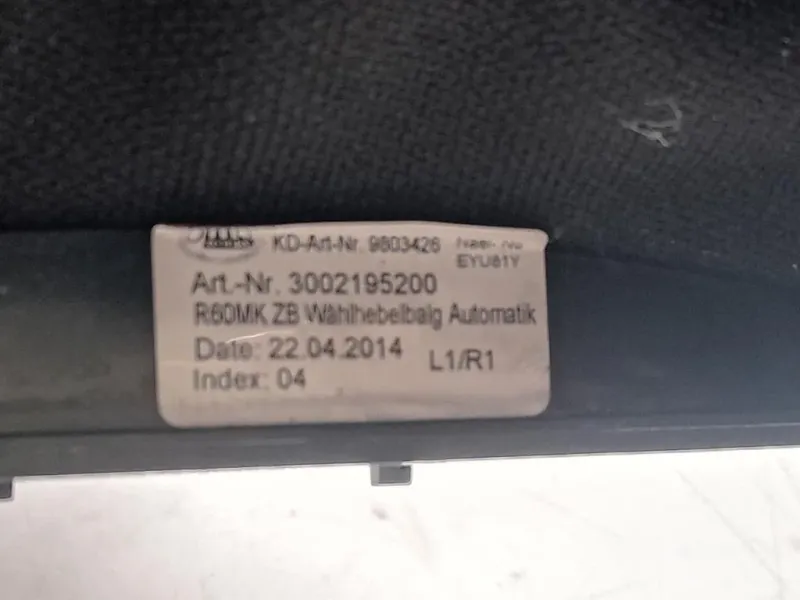 Selettore Cambio Marce Cruscotto 3002195200 Mini Countryman Cooper R60 2014