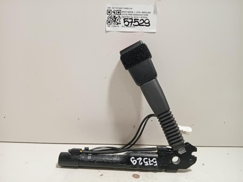 Pretensionatore Destro 34110144D Bmw Serie 1 F20 Berlina 2015