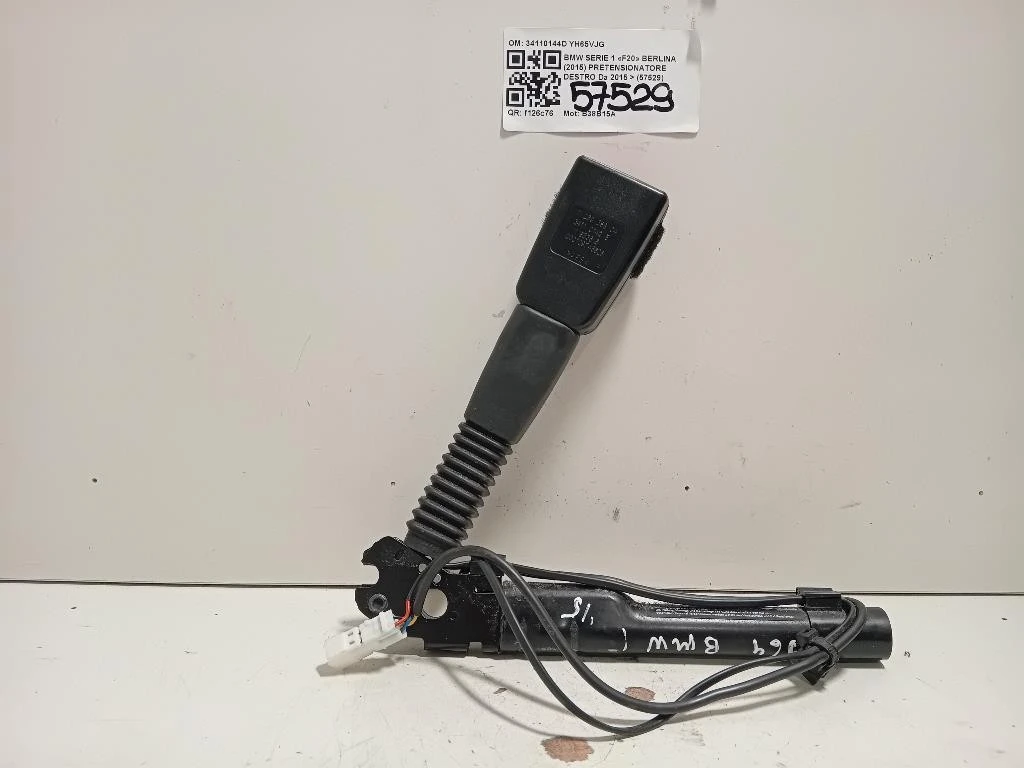 Pretensionatore Destro 34110144D Bmw Serie 1 F20 Berlina 2015