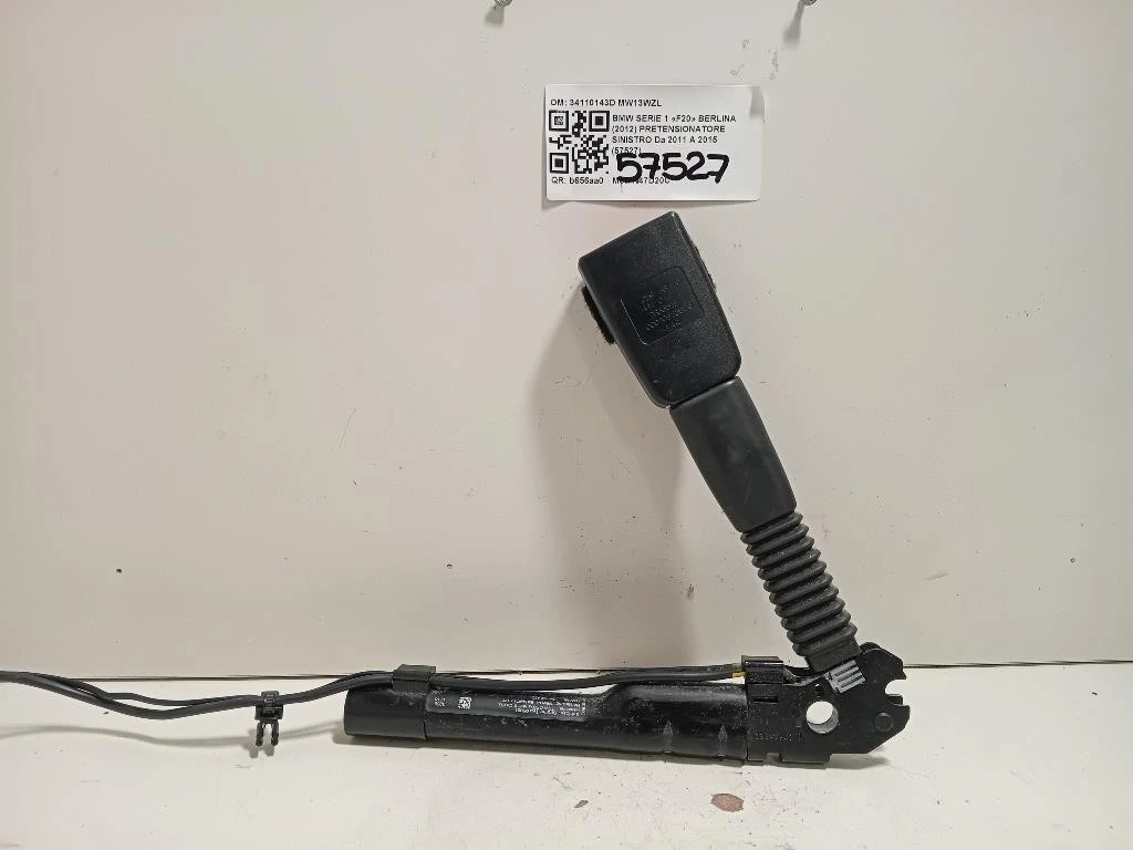Pretensionatore Sinistro 34110143D Bmw Serie 1 F20 Berlina 2015