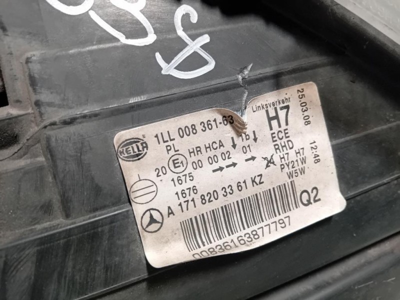 Proiettore ANT SX A1718203361 Mercedes Classe SLK R171 2004