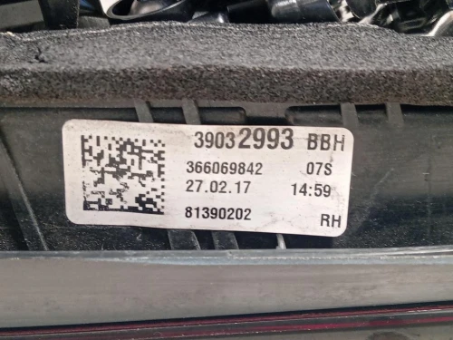 Fanale INT POST DX 39032993 Opel Astra K 2016