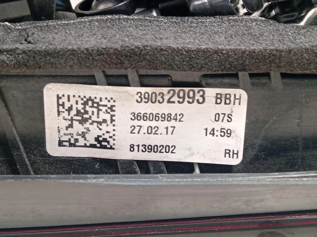 Fanale INT POST DX 39032993 Opel Astra K 2016